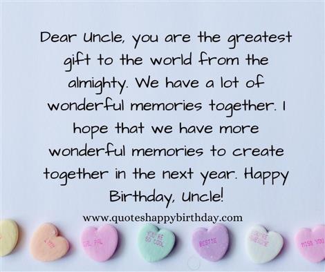 Dear Uncle, you are the greatest gift to the world from the almighty.